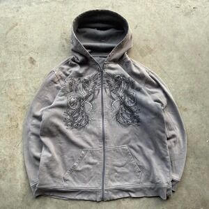 Y2K grail thermal lined AOP mma elite zipup jacket super heavyweight jacket